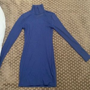 Urban outfitters blue turtleneck mini dress